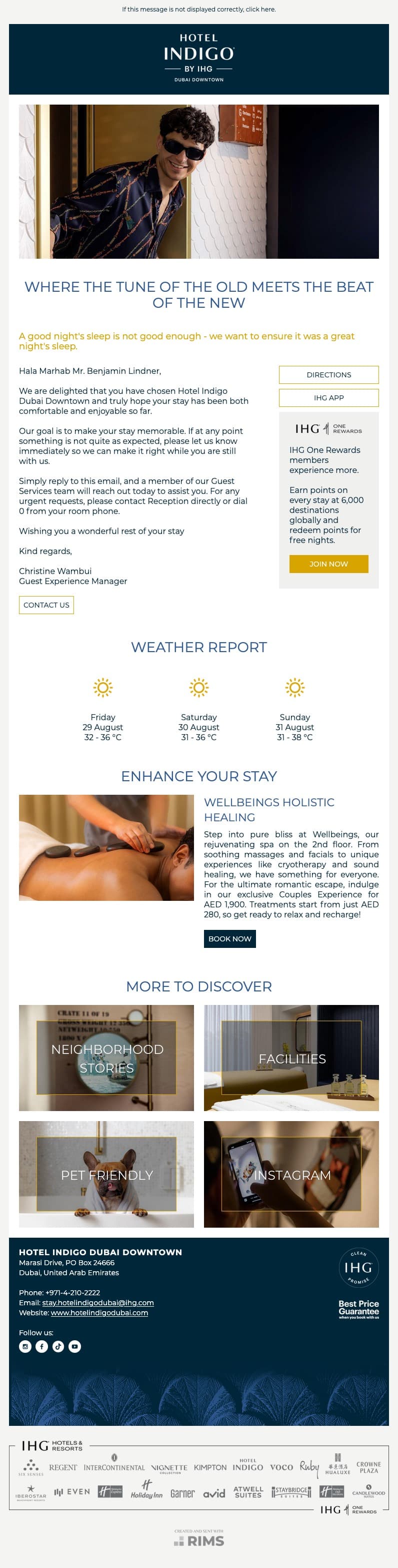 Hotel Indigo Dubai Downtown In-House