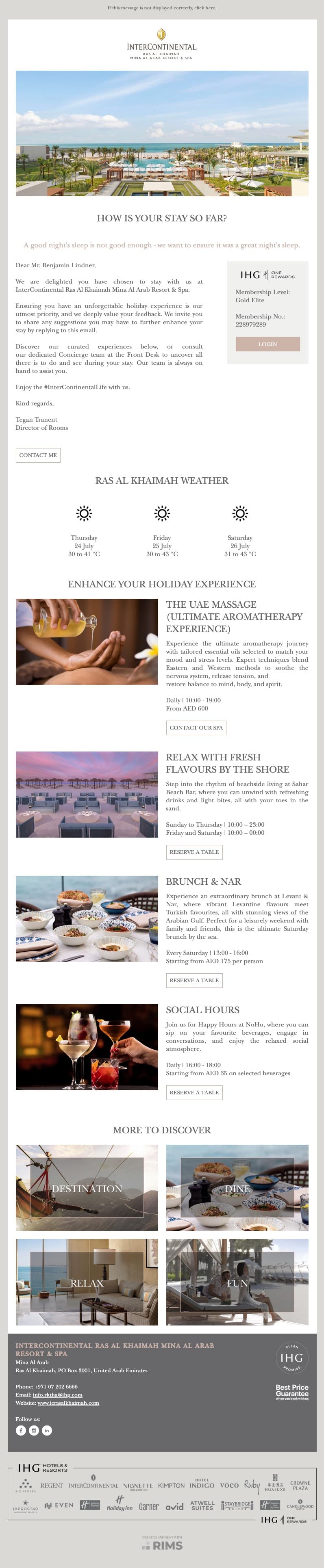 InterContinental Ras Al Khaimah In-House